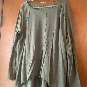 Style & co army green top